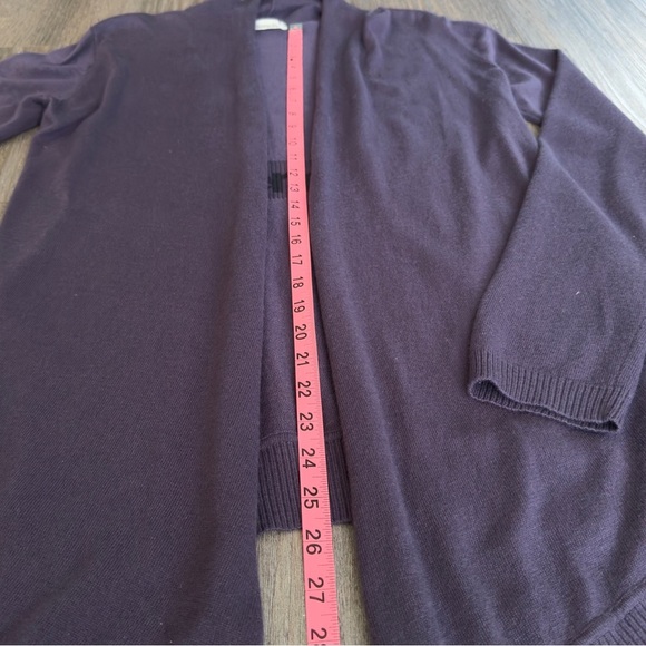 Bench Open Front Long Cardigan Sweater Purple Women’s Size Medium - Picture 9 of 10